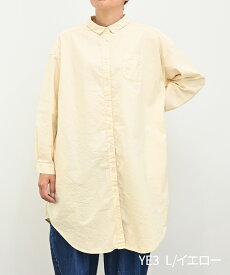 [公式ストア] SUN VALLEY サンバレー / 製品染め オックス シャツチュニック