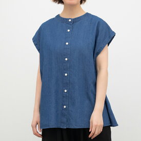 【SALE50%off】[公式ストア] SUN VALLEY サンバレー / コットンテンセル デニム ノースリブラウス