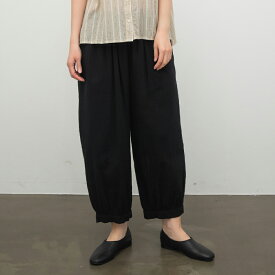 【SALE40%off】[公式ストア] SUN VALLEY サンバレー / 綿麻ガーゼ裾ギャザーパンツ