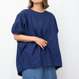 【SALE40%off】[公式ストア] SUN VALLEY サンバレー / 製品染め オックス コクーン ワイドブラウス