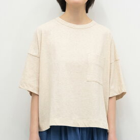 【SALE30%off】[公式ストア] SUN VALLEY サンバレー / 綿麻 天竺 胸 ポケット BIG Tシャツ