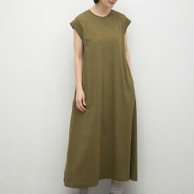 【SALE30%off】[公式ストア] SUN VALLEY サンバレー / 綿麻 天竺 ノースリーブ ワンピース