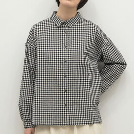 【SALE40%off】[公式ストア] SUN VALLEY サンバレー / 綿麻 平織 グレンチェック ・ ギンガム ・ 小花プリント シャツ