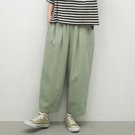【SALE30%off】[公式ストア] SUN VALLEY サンバレー / 綿麻 ガーゼ ストレート パンツ