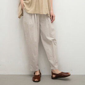 【SALE30%off】[公式ストア] SUN VALLEY サンバレー / 綿麻 平織 4柄 テーパード パンツ