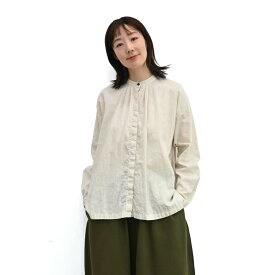 【SALE50%off】製品染め 綿麻 平織 付け衿 シャツ 【TK807233】【tukuroi ツクロイ】