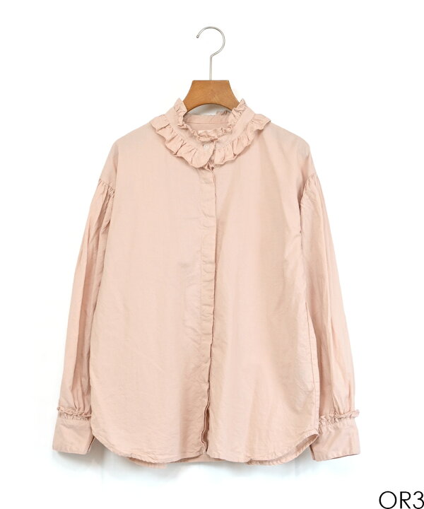 楽天市場】【SALE60%off】製品染め 綿麻 平織 フリル ギャザー 