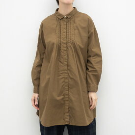 【SALE50%off】[公式ストア] tukuroi by SUN VALLEY ツクロイ / 製品染め 綿麻平織 ひよくシャツチュニック