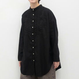 【SALE40%off】[公式ストア] tukuroi by SUN VALLEY ツクロイ / 製品染め 綿麻 平織 タック チュニック