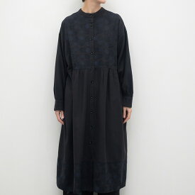 【SALE40%off】[公式ストア] tukuroi by SUN VALLEY ツクロイ / 綿麻ツイルボタニカル刺繍2WAY切替ワンピース