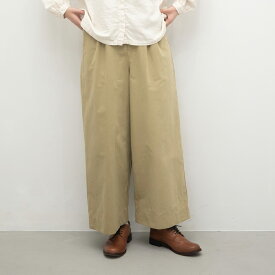 【SALE40%off】[公式ストア] tukuroi by SUN VALLEY ツクロイ / コットンナイロン グログランピーチ起毛 ワイドパンツ