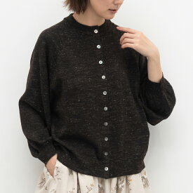 [公式ストア] tukuroi by SUN VALLEY ツクロイ / リネンウール混ニットハイゲージラグランカーディガン