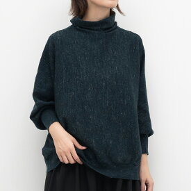 [公式ストア] tukuroi by SUN VALLEY ツクロイ / リネンウール混ニット ハイゲージ ドルマンプルオーバー