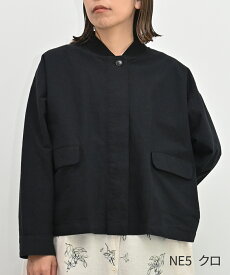 【SALE50%off】[公式ストア] tukuroi by SUN VALLEY ツクロイ / 綿麻平織り 衿リブジャケット