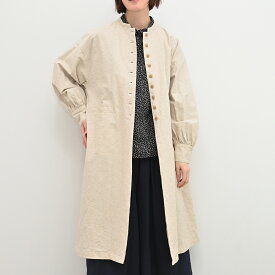 【SALE50%off】[公式ストア] tukuroi by SUN VALLEY ツクロイ / 綿麻平織 スタンドカラーコート