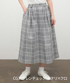 【SALE40%off】[公式ストア] tukuroi by SUN VALLEY ツクロイ / コットンリネン タックスカート