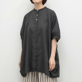 【SALE30%off】[公式ストア] tukuroi by SUN VALLEY ツクロイ / 製品染め 綿麻 平織 ビッグ チュニック