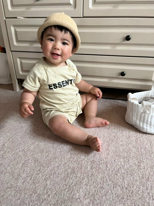 楽天市場 ベビーロンパース 英字 ロンパース 海外子供服 男の子 女の子 赤ちゃん ベビー服 プチプラ子ども服 F Sourire