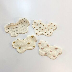 仕様変更!ガーゼスタイ ガーゼスタイ ベビースタイ 赤ちゃん 出産祝い 海外子ども服 涎掛け よだれかけ スタイ レモン ハート ドット 虹 檸檬