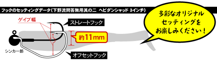 楽天市場】ジャッカル 下野流問答無用 其の二 ヘビダンシャッド