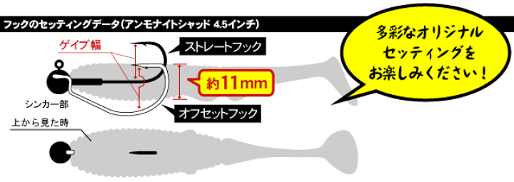 楽天市場】ジャッカル アンモナイトシャッド 4.5