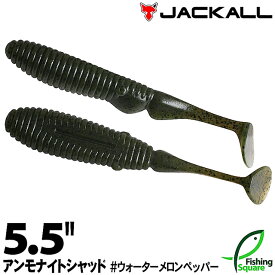 ジャッカル アンモナイトシャッド 5.5" ウォーターメロンペッパー (WMP) 【ブラックバス用】【ワーム】【5.5インチ】