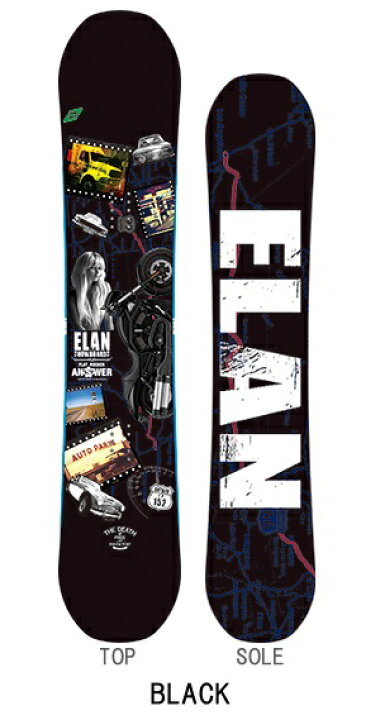 楽天市場】ELANエラン スノーボード「ANSWER/アンサー」BURGUNDY  