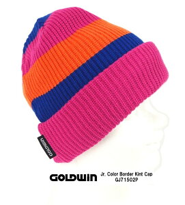 GOLDWIN �S�[���h�E�B�� �W���j�A�p�X�L�[�E�X�m�[�{�[�h�E�j�b�g�X�uJr. Color Border Kint Cap�vGJ71502P
