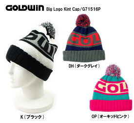 GOLODWINゴールドウィン スキー・スノーボード・ニット帽「Big Logo Knit Cap」G71516P