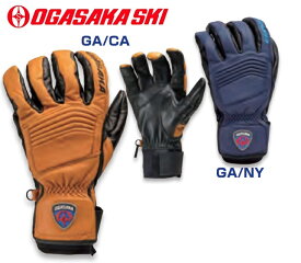 オガサカOGASAKA（牛革+やぎ革）スキー手袋「GA」