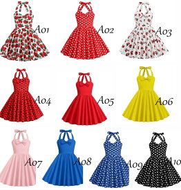 子供 レトロドレス ダンス衣装 かわいい ドット柄 水玉 イチゴ柄 ホルターネック ワンピース キッズ レトロワンピース 110cm 120 130 140 150cm Aライン 可愛い 夏用 薄手 ワンピース 膝丈 イベント ステージ衣装 ダンス発表会 コスプレ衣装 仮装用 文化祭 女の子 ダンス衣装