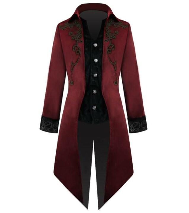 メンズ ジャケット 中世 ヨーロッパ 貴族 タキシード 王子様 公爵 燕尾服 ハロウィン コスプレ 衣装 コスチューム 仮装 宮廷服 演出服 ステージ衣装 男性用ジャケット 舞台衣装 貴族服装 ハロウィン クリスマス 学園祭 文化祭 忘年会 司会 舞台 イベント