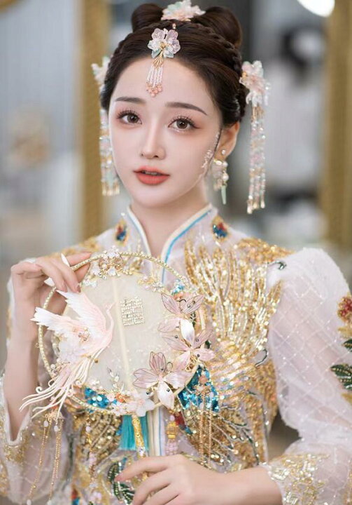 楽天市場】団扇 豪華な漢服団扇 チャイナドレス用道具 うちわ 花 舞台 