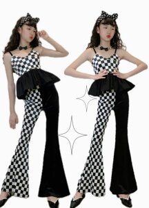 �_���X�ߑ� �L���~�\�[���g�b�v�X ���b�p�p���c �h�b�g���ʕ� �L�b�Y �Z�b�g�A�b�v �q�b�v�z�b�v HIPHOP �q���� �㉺�Z�b�g�q�� ���̎q �W���Y�_���X �X�e�[�W�ߑ� ������ ���`�� ���K�� ����