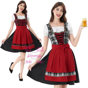 ビールガール コスプレ ハロウィン衣装ワンピース 民族衣装 ドイツ メイド服ドレス コスチューム コスプレ衣装 レディース 女性用 キャラクター大人用 仮装カリブ海賊ディアンドル パーテ