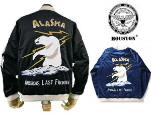 �yHOUSTON �q���[�X�g���z�ʒ��X�[�x�j�A�W���P�b�g �X�J�W���� SOUVENIR JACKET ALASKA NO.51521�y���������z