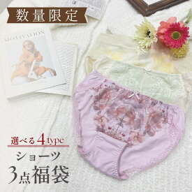 タイプが選べる ショーツ3枚入り 福袋 3枚セット おまかせ Mサイズ Lサイズ レディース パンツ Tバック 下着 女性 福袋 福袋祭 glamore グラモア FT1009 返品交換不可