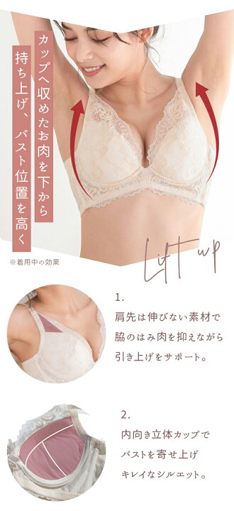 楽天市場】フルカップ風ブラ 育乳ブラ ブラジャー ブラジャー 3段 