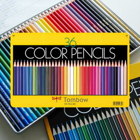 トンボ 缶入色鉛筆36色NQ 色鉛筆 鉛筆 36色セットプレゼント ギフト 新学期 新入学 お祝い CB-NQ36C