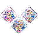 【500円OFFクーポン＆ポイント最大10倍】キミとアイドルプリキュア♪ プリキュアオールスターズ プリキュア 3枚セット 男の子 幼稚園 保育園 入園準備 マイクロファイバー タオル ハンカチ ループタオル タオルハンカチ 27×27cmSS2025SUM