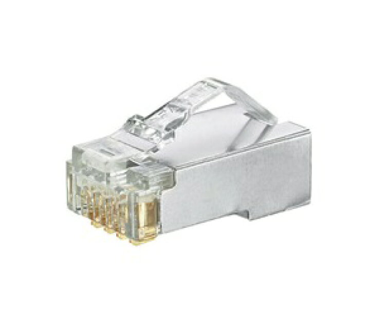 楽天市場】モジュラープラグ シールド付 カテゴリ5E 100個入り【MPS588  