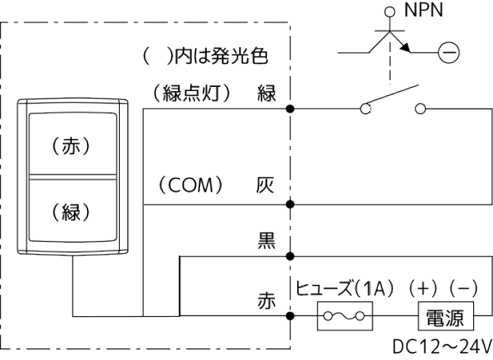 楽天市場】LED表示灯 小型LED信号灯 DC12～24V用無電圧接点入力