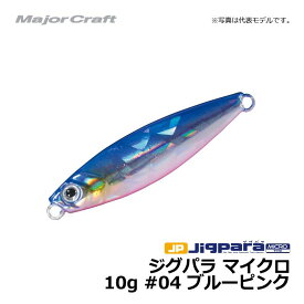 メジャークラフト ジグパラ マイクロ 10g #04 ブルーピンク　【お買い物マラソン　釣具　釣り具】
