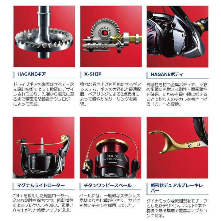 楽天市場】シマノ(Shimano) 17 BB-X ハイパーフォース C4000DXG S LEFT 