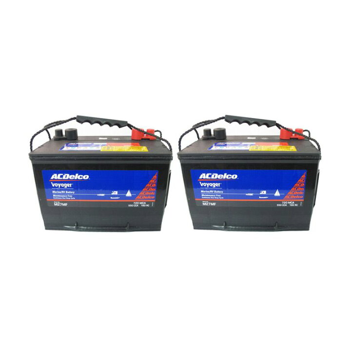 楽天市場】ACデルコ ボイジャーバッテリー M27MF-105A 2台セット釣り 