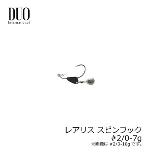 デュオ レアリス スピンフック 7g #2/0 マットブラック