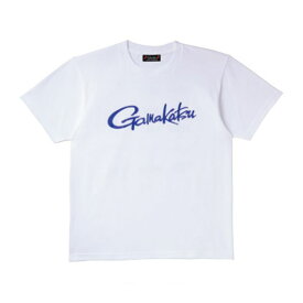 がまかつ　GM-3576 Tシャツ(筆記体ロゴ) ホワイト L / 釣り ウェア 半袖 Tシャツ　【お買い物マラソン　釣具　釣り具】