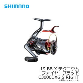 【予約受付中！！】シマノ(Shimano)　19 BB-X テクニウム ファイアブラッド C3000DXG S RIGHT / レバーブレーキリール 磯釣り スットブレーキ 右ハンドル　2019年8月発売予定