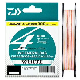 ダイワ(Daiwa) UVFエメラルダスデュラセンサー4ブレイド ホワイト+Si2 100m 0.6号 / PEライン 4本撚り エギング　【釣具　釣り具】