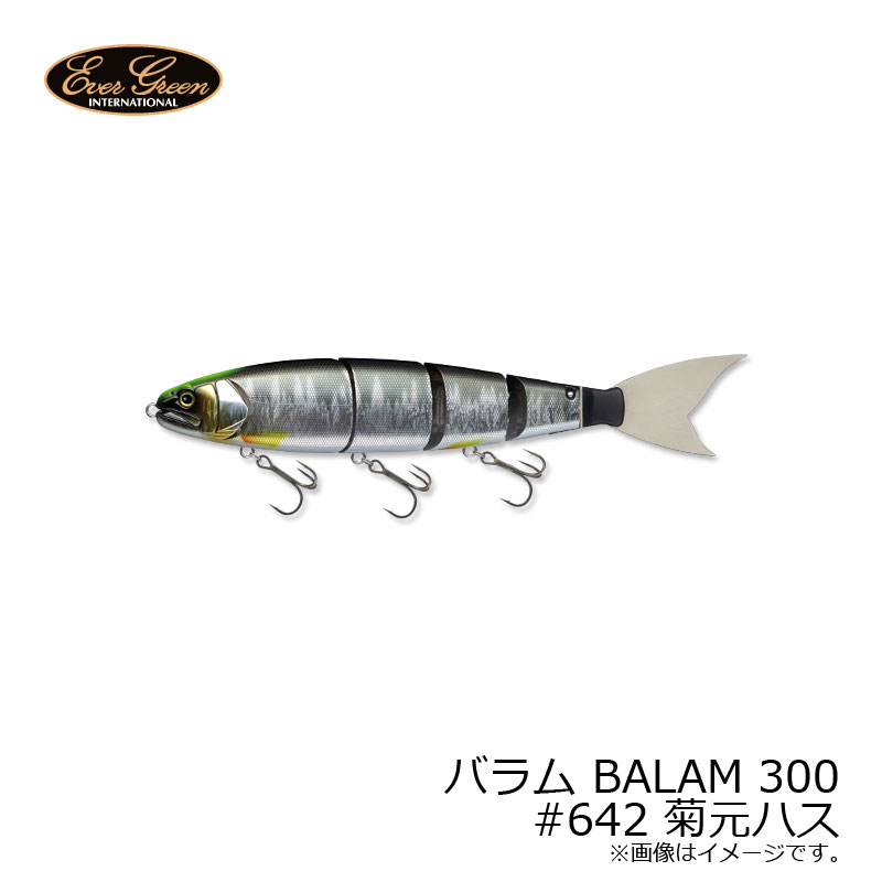 超人気ジャイアントベイト 大人気 大放出セール エバーグリーン バラム BALAM 300 菊元ハス #642 釣り具 釣具